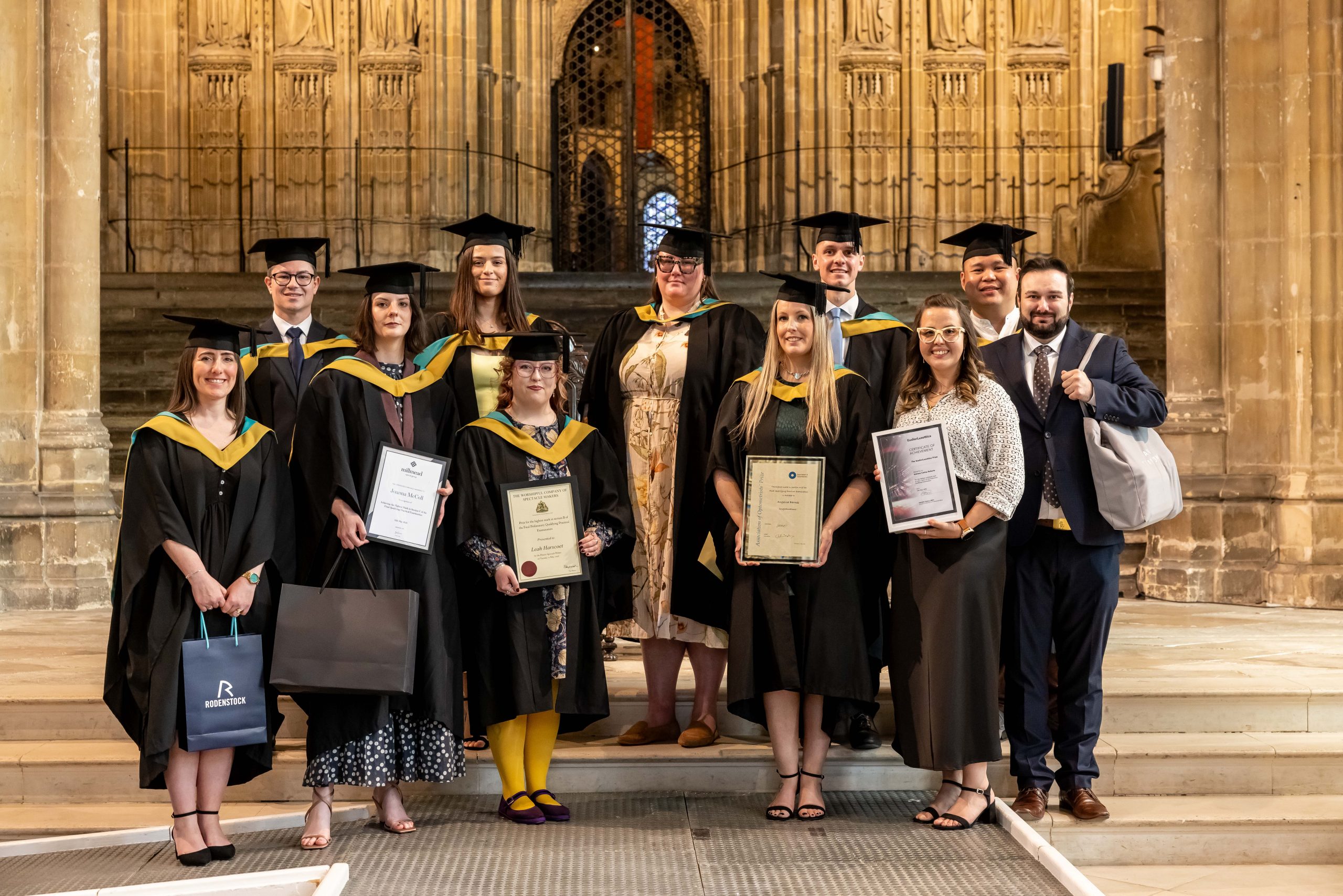 Prizes awarded at the ABDO graduation ceremony
